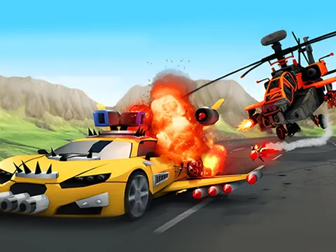 Play Chaos Road Combat Car Racing - Free Online Shooting